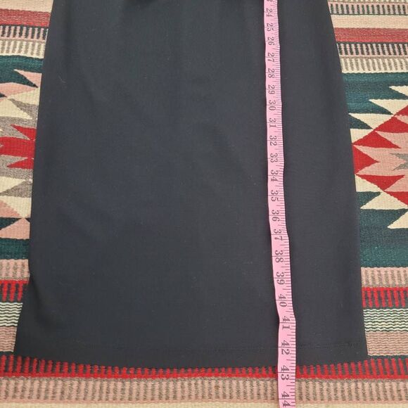 Weekend MaxMara‎ Mirto Peplum Pencil Wiggle Dress Sz XS/S Black Pinup Office - Picture 9 of 9